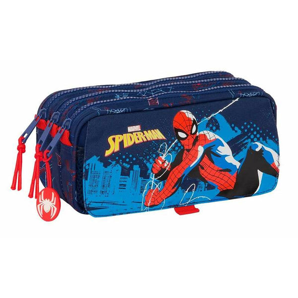 Skolryggsäck Spider-Man Neon Marinblå 21,5 x 10 x 8 cm