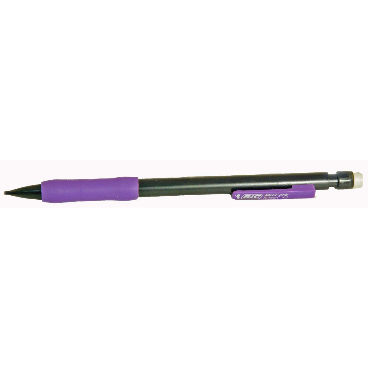 BIC MPGV11 Matic Grip - Matita Meccanica Con Impugnatura In Gomma, Canna Colorata, 3 Mine A Ricambio