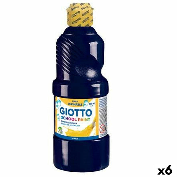 Tempera Giotto Svart 500 ml (6 antal)-Kontor och Kontorsmaterial, konst och hantverk-Giotto-peaceofhome.se