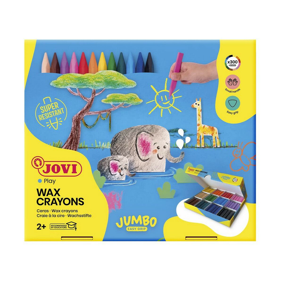 Tjocka färgpennor Jovi Jovicolor 300 antal Box Multicolour-Leksaker och spel, Kreativa aktiviteter-Jovi-peaceofhome.se
