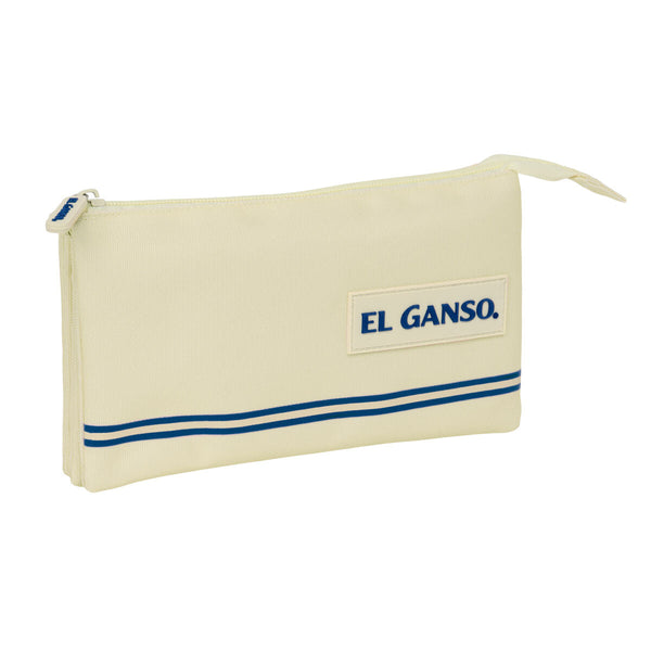 Tredubbel Carry-all El Ganso Beige 22 x 12 x 3 cm-Kontor och Kontorsmaterial, Skol- och utbildningsmaterial-El Ganso-peaceofhome.se