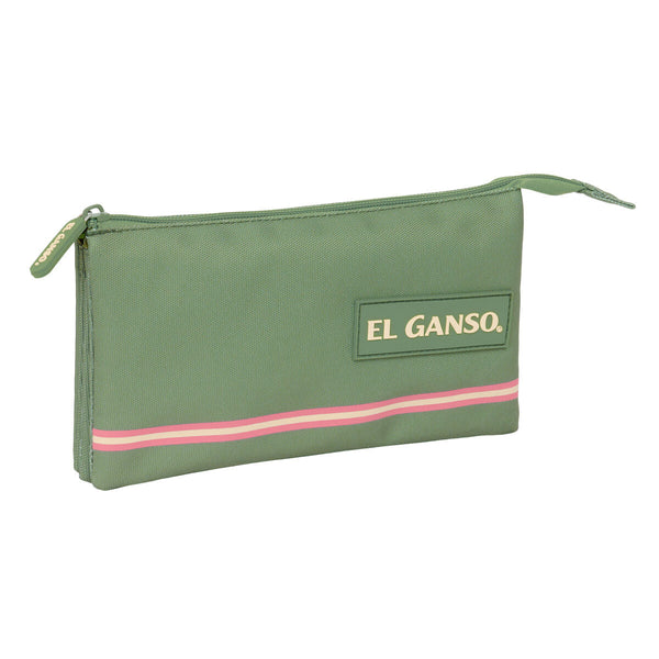 Tredubbel Carry-all El Ganso Grön 22 x 12 x 3 cm-Kontor och Kontorsmaterial, Skol- och utbildningsmaterial-El Ganso-peaceofhome.se