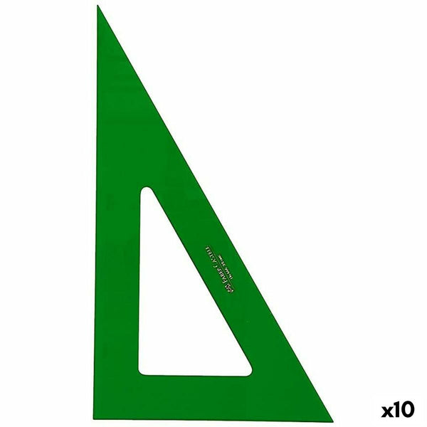 Triangel Faber-Castell Grön 32 cm (10 antal)-Kontor och Kontorsmaterial, Skol- och utbildningsmaterial-Faber-Castell-peaceofhome.se