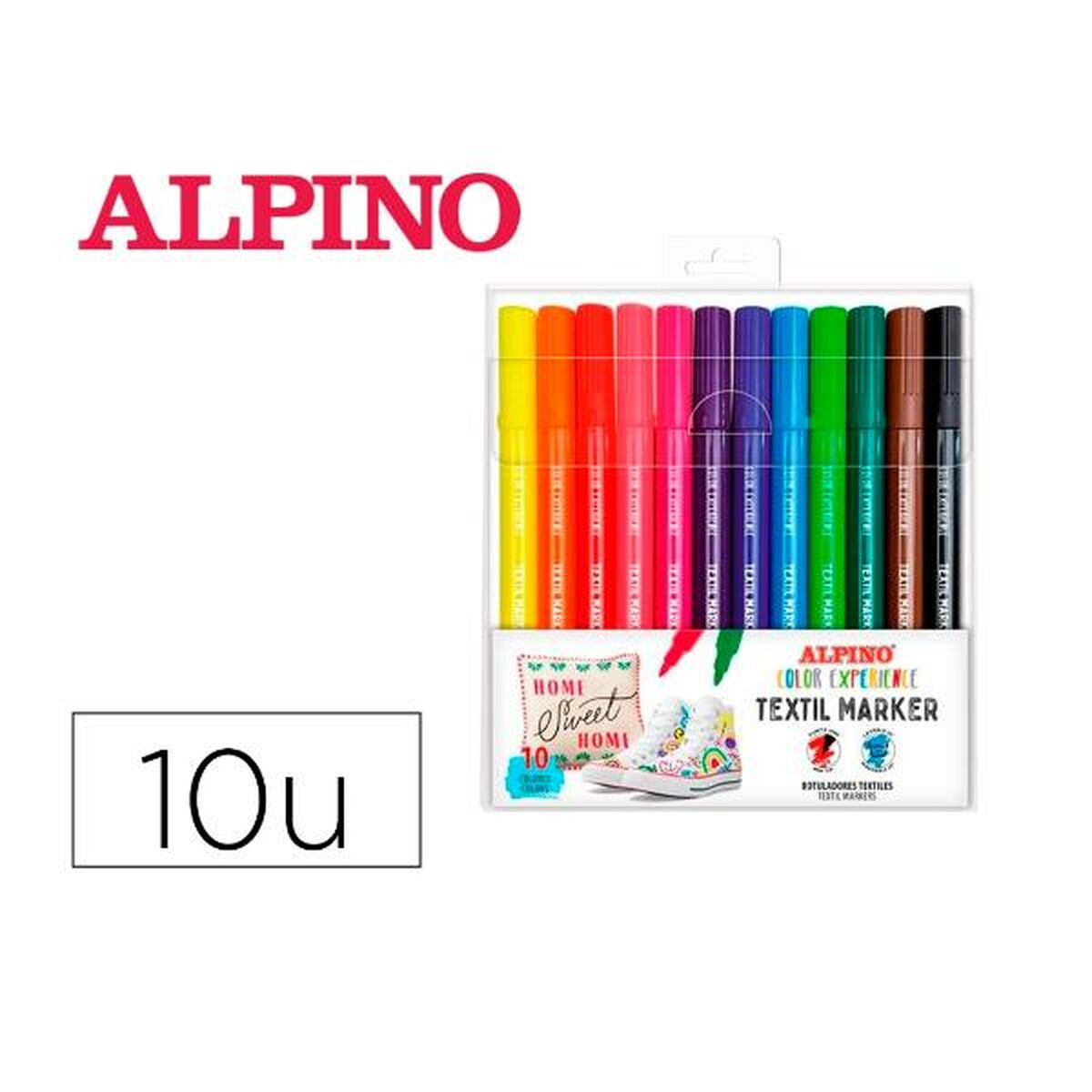 Tuschpennor Alpino AR001089 10 Delar-Kontor och Kontorsmaterial, Kulspetspennor, pennor och skrivverktyg-Alpino-peaceofhome.se