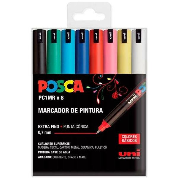 Uppsättning av markörer POSCA PC-1MR Multicolour-Kontor och Kontorsmaterial, konst och hantverk-POSCA-peaceofhome.se