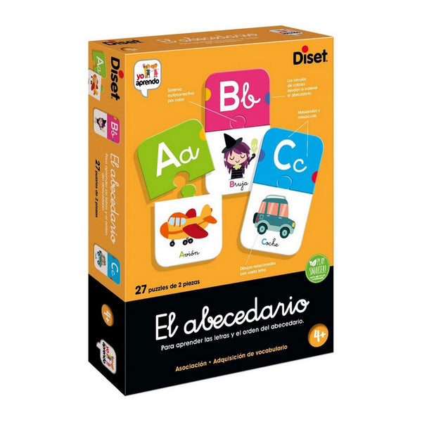 Utbildningsspel Diset El Abecedario 54 Delar