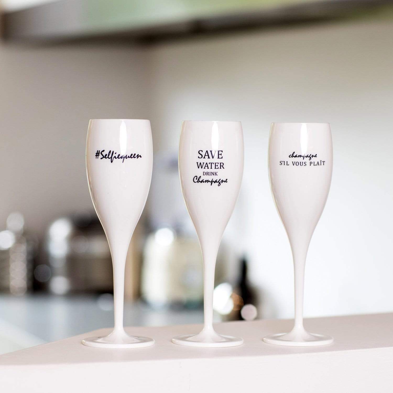CHEERS Champagneglas - Save water drink champagne - 6-pack-Champagneglas-Koziol-peaceofhome.se