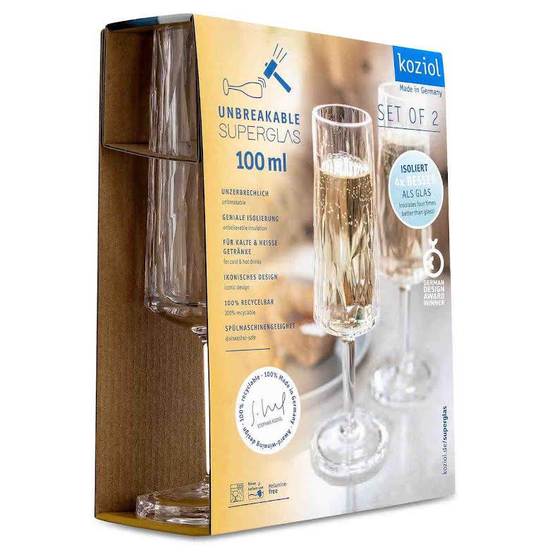 CLUB NO. 14 Champagneglas, plastglas / superglas 2-pack-Champagneglas-Koziol-peaceofhome.se