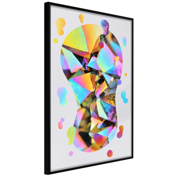 Inramad Poster / Tavla - Abstract Light Bulb-Poster Inramad-Artgeist-20x30-Svart ram-peaceofhome.se