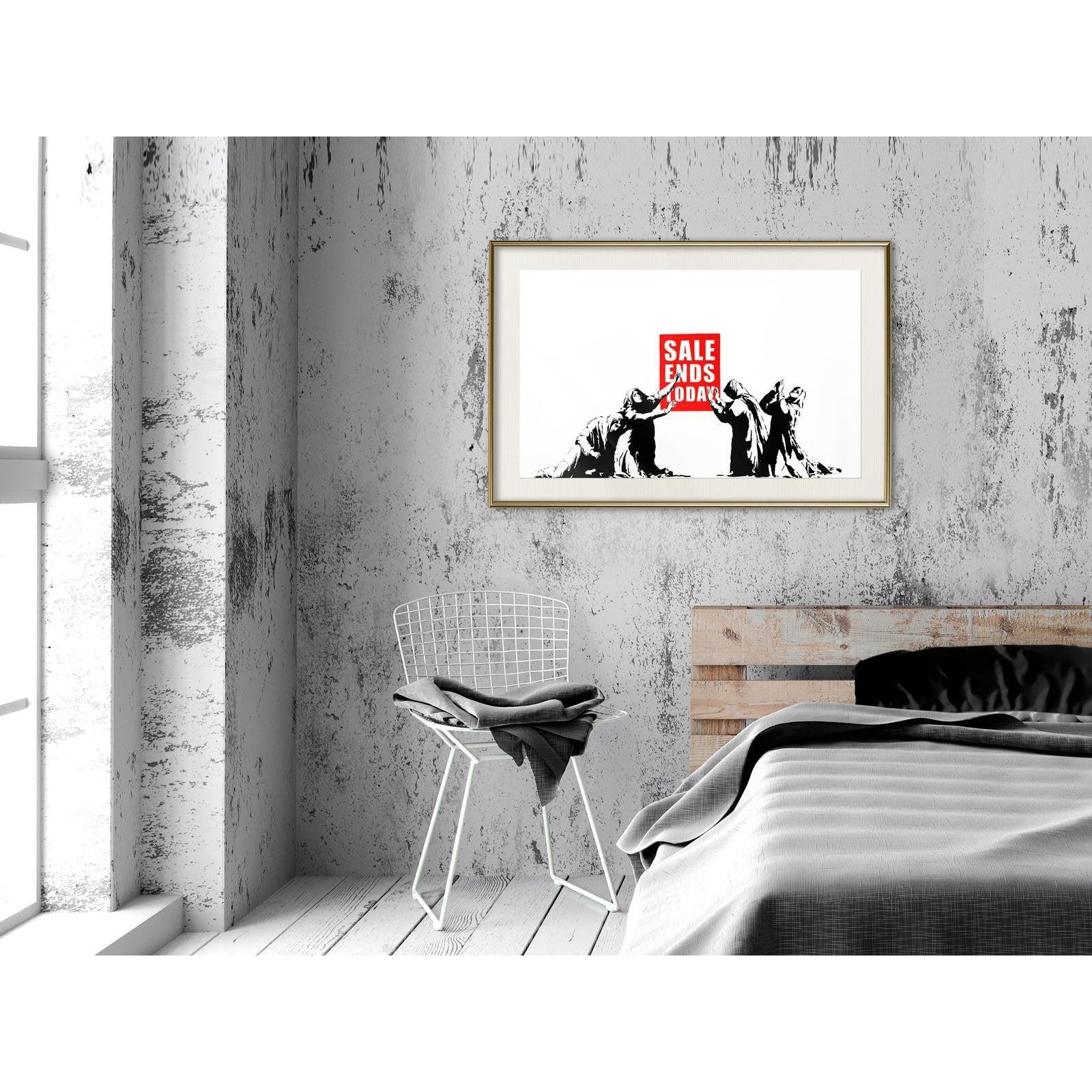 Inramad Poster / Tavla - Banksy: Sale Ends-Poster Inramad-Artgeist-peaceofhome.se