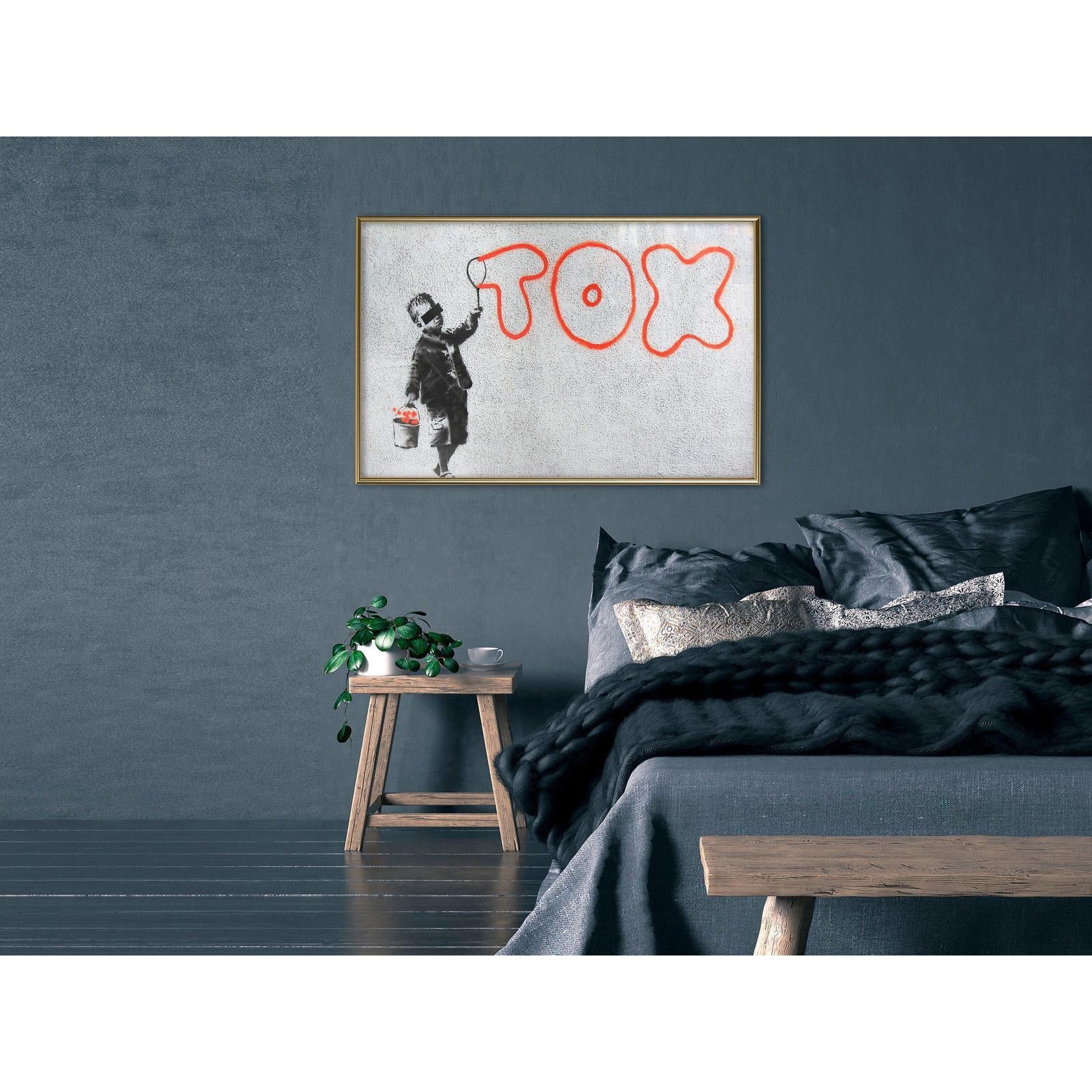 Inramad Poster / Tavla - Banksy: Tox-Poster Inramad-Artgeist-peaceofhome.se
