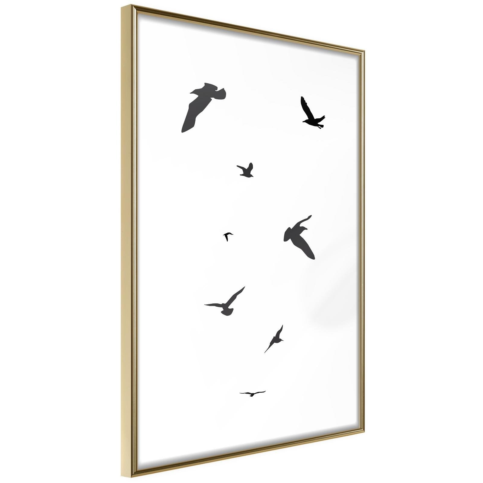 Inramad Poster / Tavla - Birds-Poster Inramad-Artgeist-20x30-Guldram-peaceofhome.se