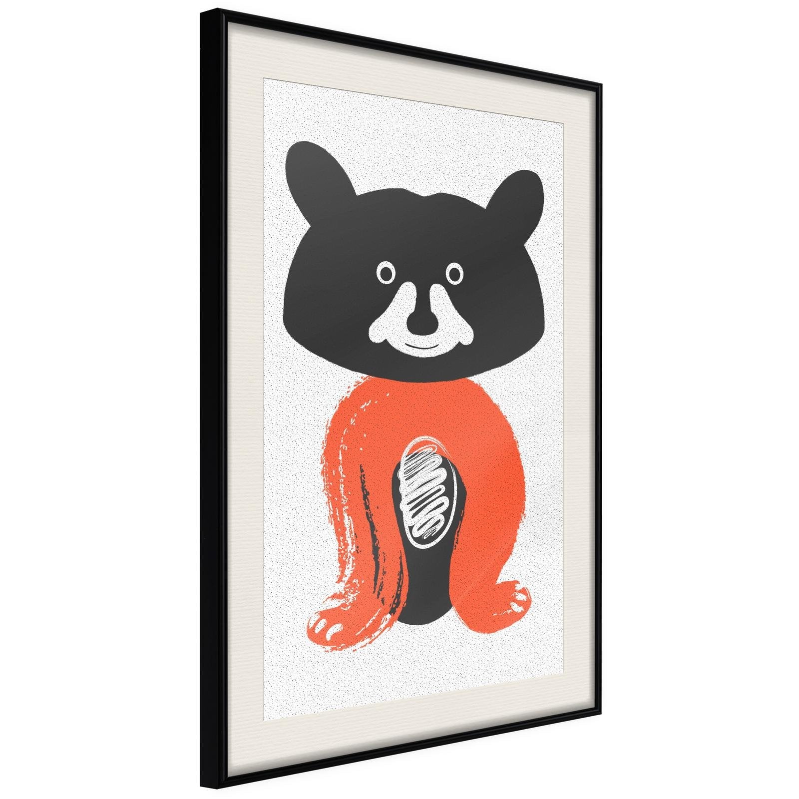 Inramad Poster / Tavla - Little Bear-Poster Inramad-Artgeist-20x30-Svart ram med passepartout-peaceofhome.se