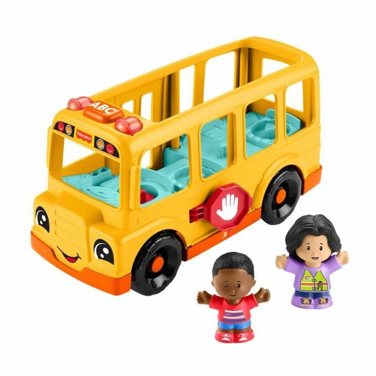 Actionfigurer Fisher-Price Little People-El autobús escolar-Vehículo de empuje musical HYT03-Leksaker och spel, Dockor och actionfigurer-Fisher-Price-peaceofhome.se