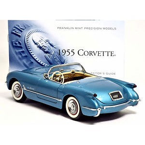 1955 Corvette, The Franklin Mint B11TC54-samlarmodeller-Klevrings Sverige-peaceofhome.se