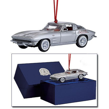 1963 Corvette® Sting Ray™ Christmas Ornament - Limited edition , Franklin Mint-samlarmodeller-Klevrings Sverige-peaceofhome.se