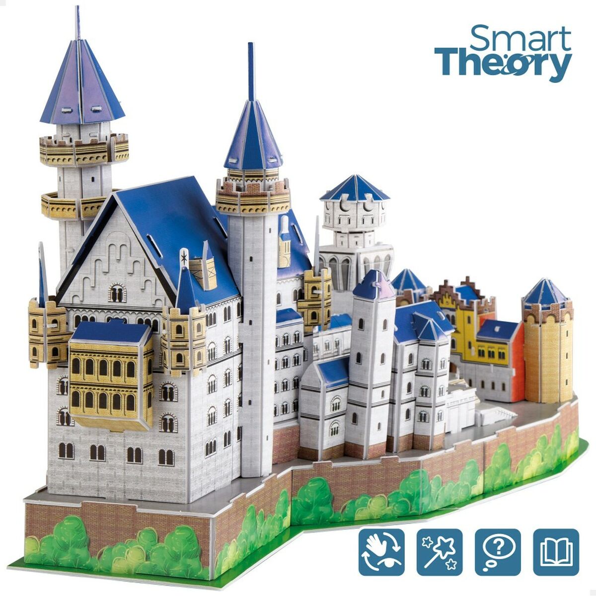 3D-pussel Colorbaby New Swan Castle 95 Delar 43,5 x 33 x 18,5 cm (6 antal)-Leksaker och spel, Pussel och hjärngrupper-Colorbaby-peaceofhome.se