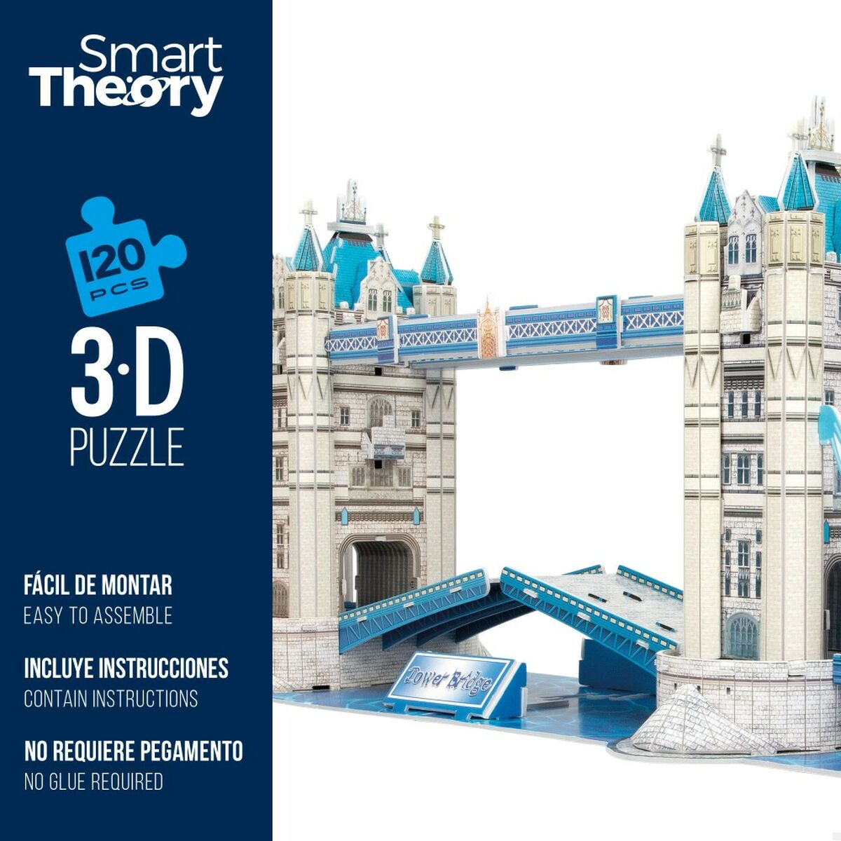 3D-pussel Colorbaby Tower Bridge 120 Delar 77,5 x 23 x 18 cm (6 antal)-Leksaker och spel, Pussel och hjärngrupper-Colorbaby-peaceofhome.se