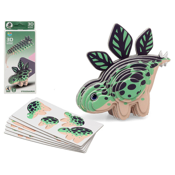 3D-pussel Dino 18 x 8 cm Grön-Leksaker och spel, Pussel och hjärngrupper-BigBuy Kids-peaceofhome.se