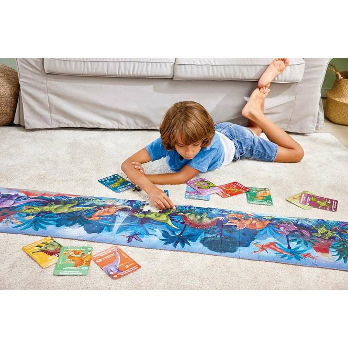 3D-pussel Hape 150 x 30 cm 200 Delar Dinosaurie-Leksaker och spel, Pussel och hjärngrupper-Hape-peaceofhome.se