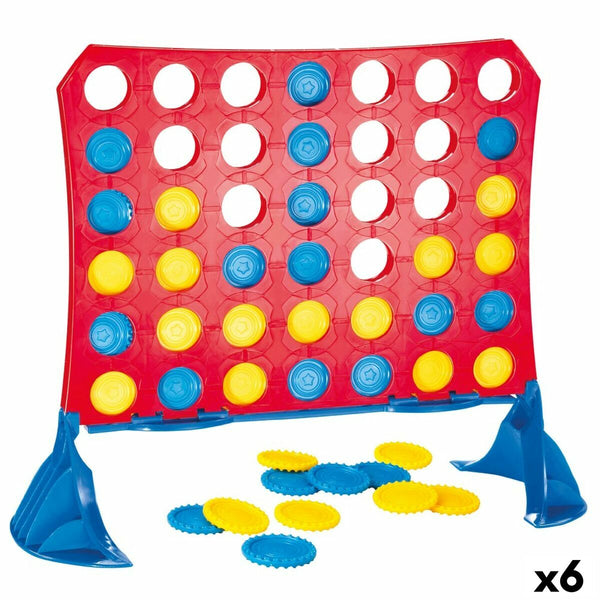4 i Rad Colorbaby 31,5 x 26 x 13 cm (6 antal) (42 Delar)-Leksaker och spel, Spel och tillbehör-Colorbaby-peaceofhome.se