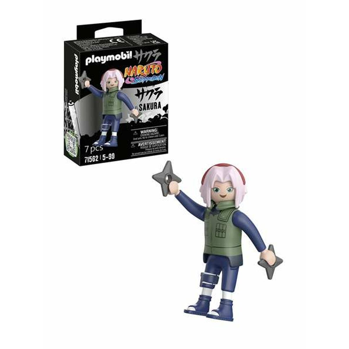 Playset Playmobil Naruto: Sakura 71562 7 Delar-Leksaker och spel, Dockor och actionfigurer-Playmobil-peaceofhome.se