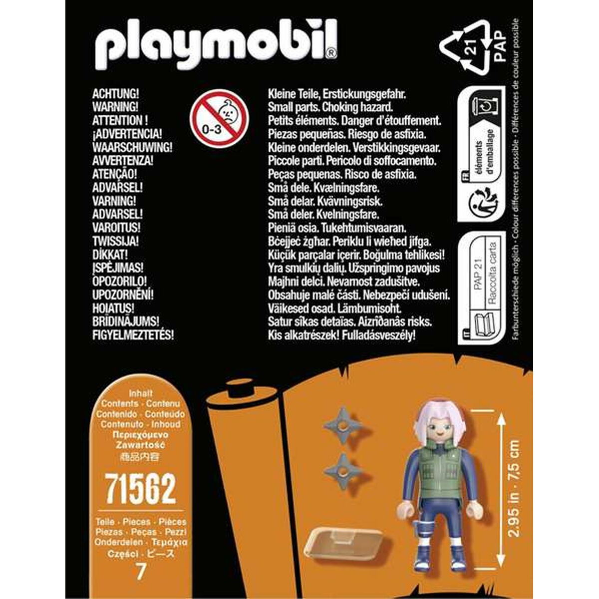 Playset Playmobil Naruto: Sakura 71562 7 Delar-Leksaker och spel, Dockor och actionfigurer-Playmobil-peaceofhome.se