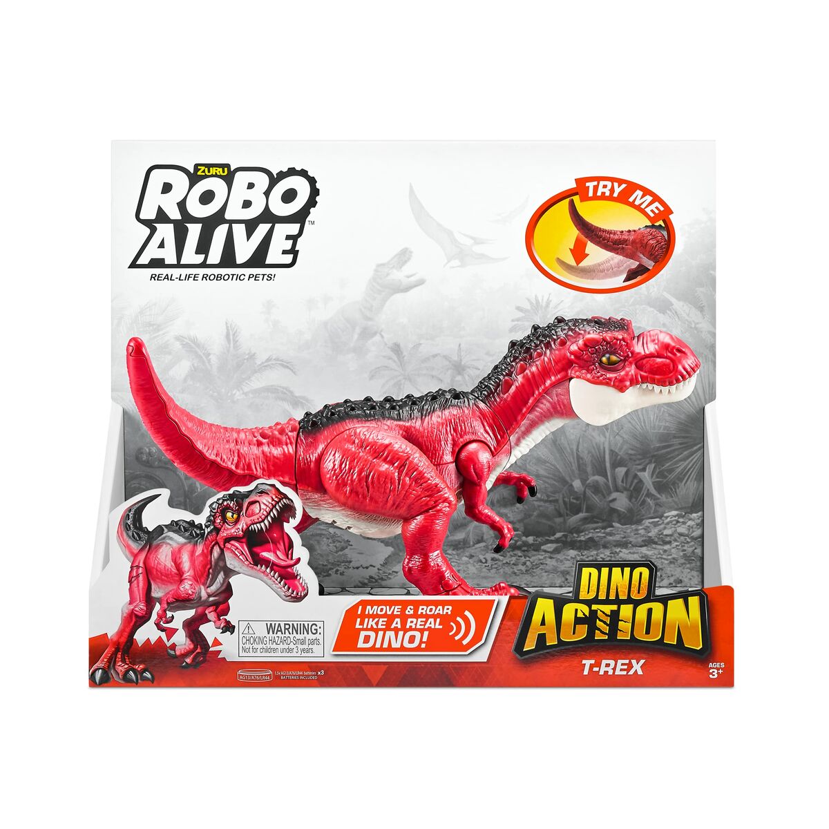 Dinosaurie Zuru Robo Alive: Dino Action T- Rex Röd Ledad figur-Leksaker och spel, Dockor och actionfigurer-Zuru-peaceofhome.se