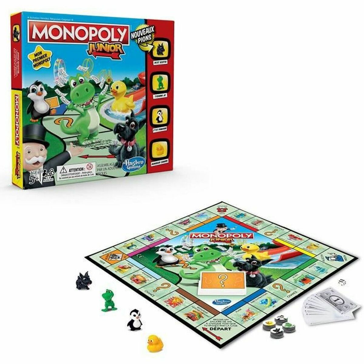 Sällskapsspel Monopoly Junior (FR)-Leksaker och spel, Spel och tillbehör-Monopoly-peaceofhome.se