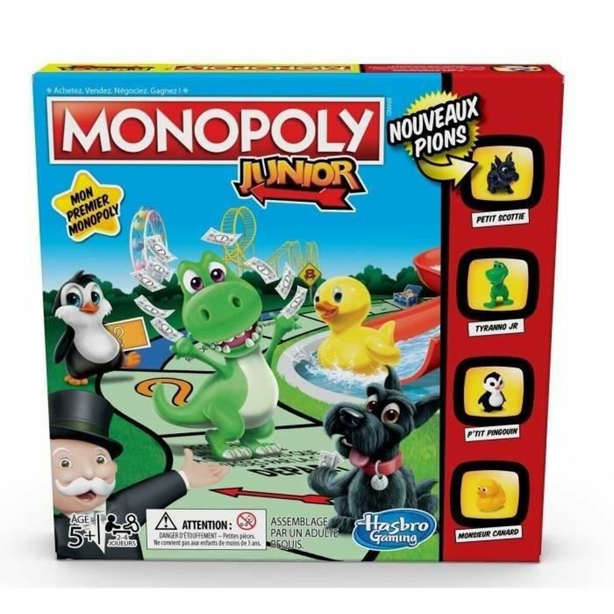 Sällskapsspel Monopoly Junior (FR)-Leksaker och spel, Spel och tillbehör-Monopoly-peaceofhome.se