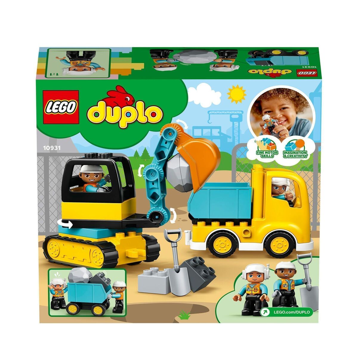 Byggsats Lego Camión y excavadora sobre orugas 20 Delar-Leksaker och spel-Lego-peaceofhome.se