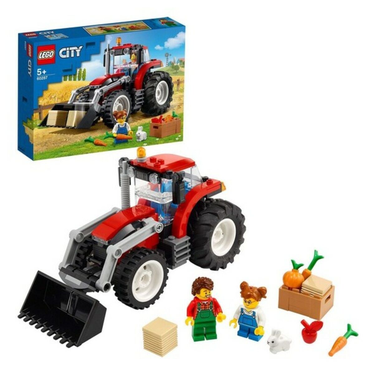 Playset City Great Vehicles Tractor Lego 60287 (148 pcs)-Leksaker och spel, Dockor och actionfigurer-Lego-peaceofhome.se