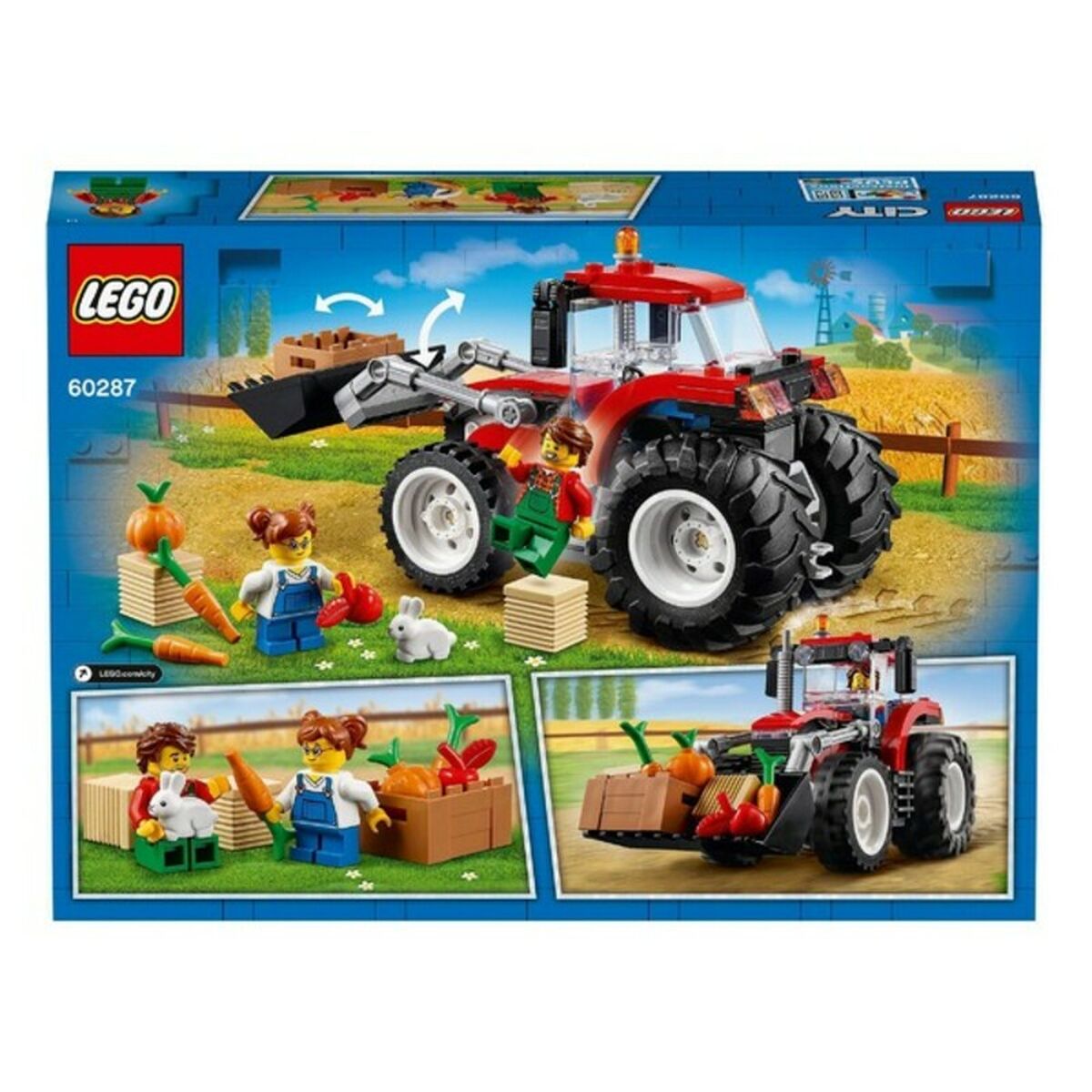 Playset City Great Vehicles Tractor Lego 60287 (148 pcs)-Leksaker och spel, Dockor och actionfigurer-Lego-peaceofhome.se