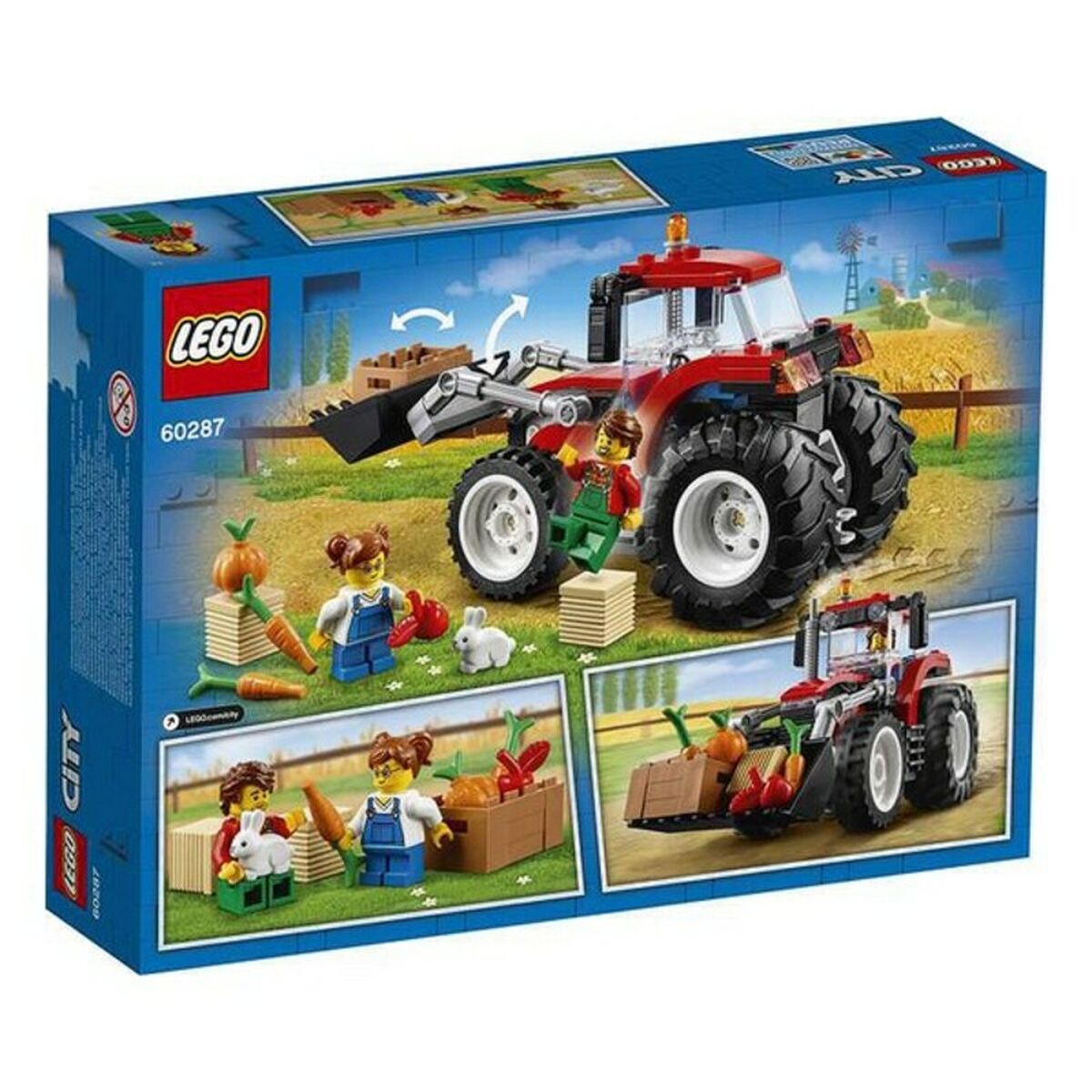 Playset City Great Vehicles Tractor Lego 60287 (148 pcs)-Leksaker och spel, Dockor och actionfigurer-Lego-peaceofhome.se