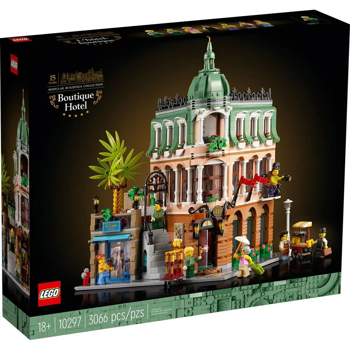 Byggsats Lego Icons 10297 Boutique Hotel Svart 3066 Delar-Leksaker och spel-Lego-peaceofhome.se
