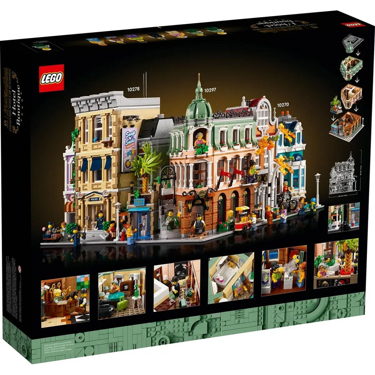 Byggsats Lego Icons 10297 Boutique Hotel Svart 3066 Delar-Leksaker och spel-Lego-peaceofhome.se