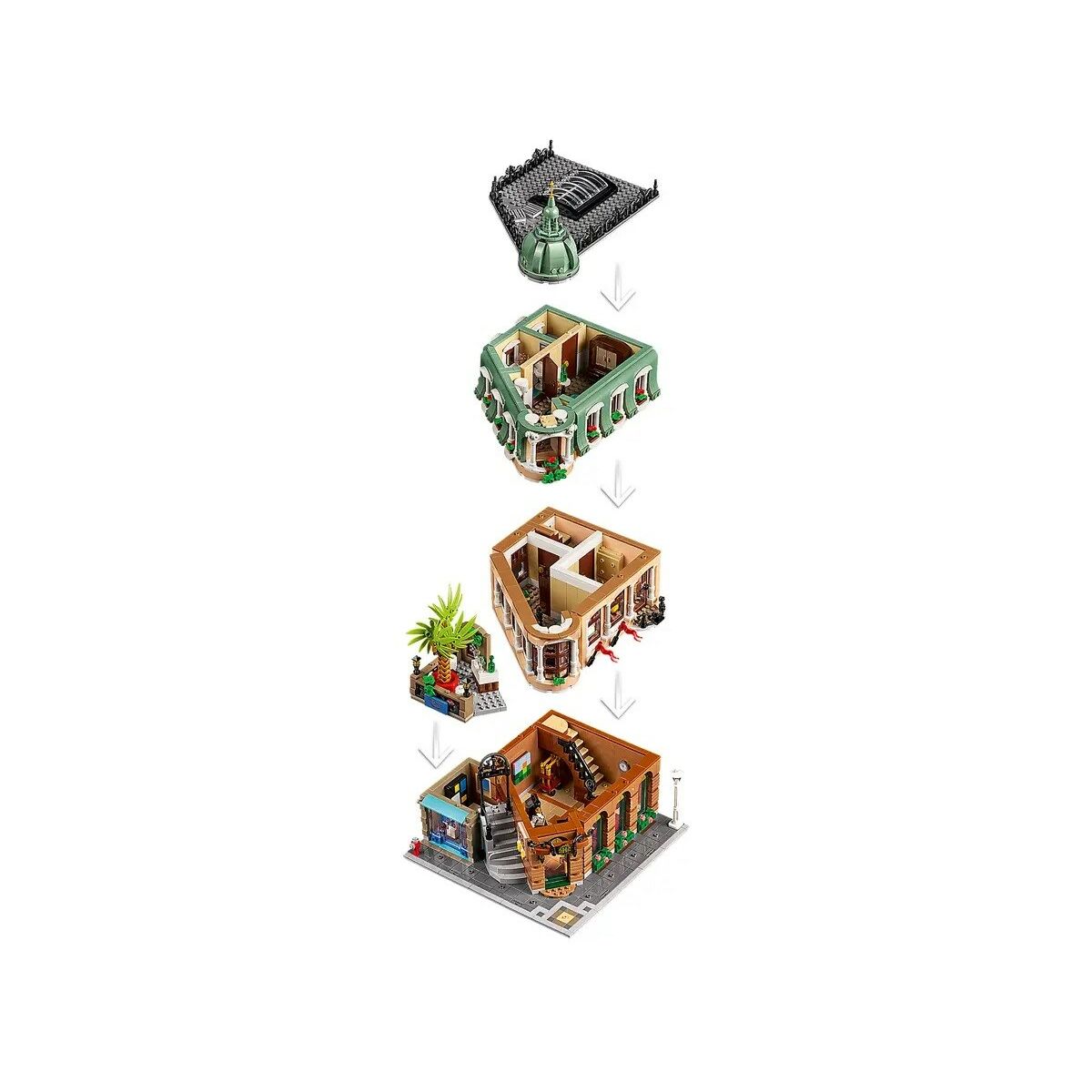 Byggsats Lego Icons 10297 Boutique Hotel Svart 3066 Delar-Leksaker och spel-Lego-peaceofhome.se