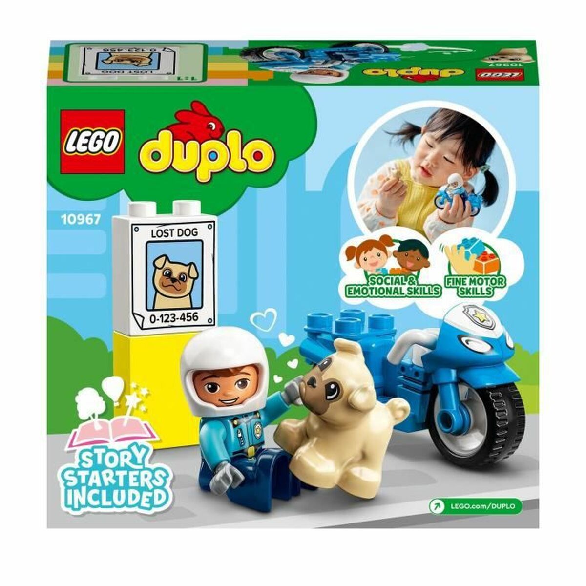 Byggsats Lego 10967 DUPLO The Police Motorcycle Multicolour-Leksaker och spel-Lego-peaceofhome.se