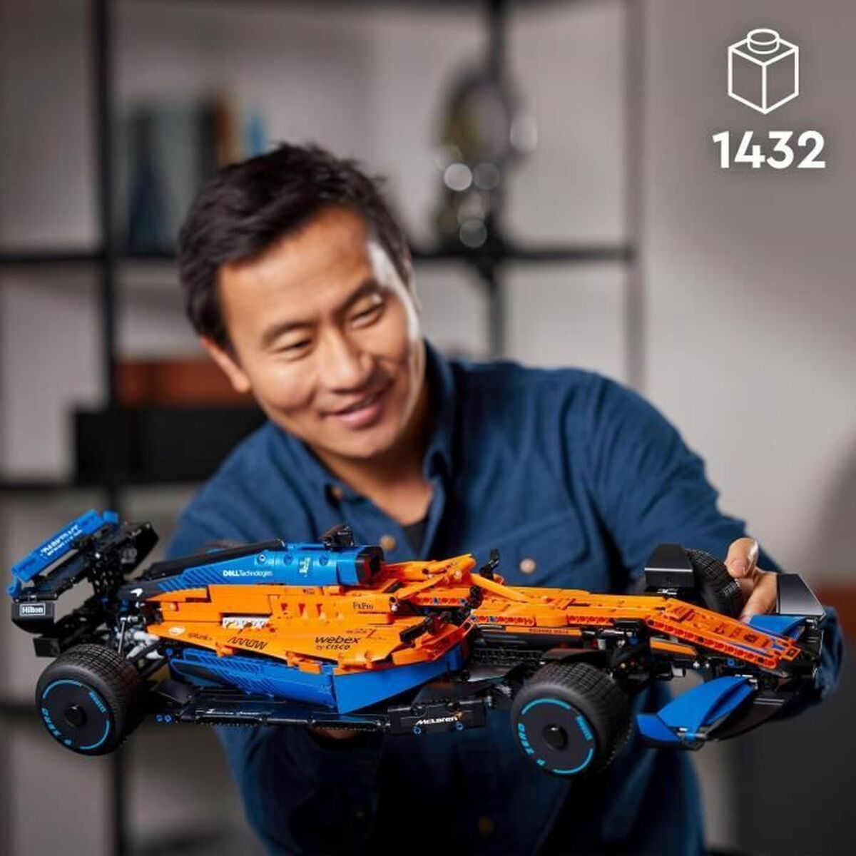 Byggsats Lego Ferrari 488 GTE AF Corse 51 Blå Svart Orange-Leksaker och spel-Lego-peaceofhome.se