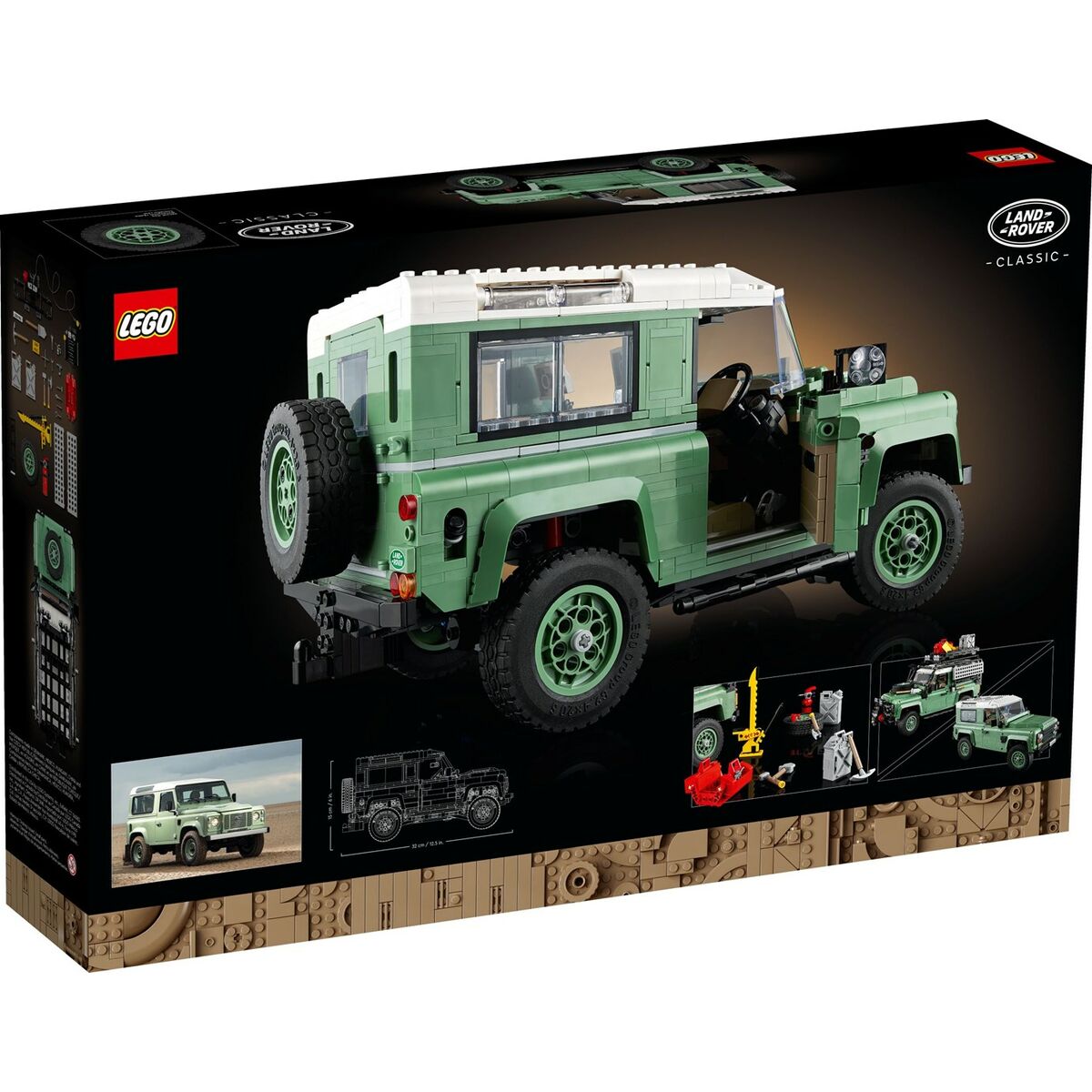 Byggsats Lego LAND ROVER CLASSIC DEFENDER 90 Svart 2336 Delar-Leksaker och spel-Lego-peaceofhome.se