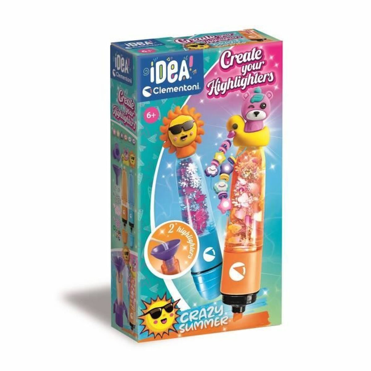 Craft Game Clementoni Create your Highlighter Summer-Leksaker och spel, Kreativa aktiviteter-Clementoni-peaceofhome.se