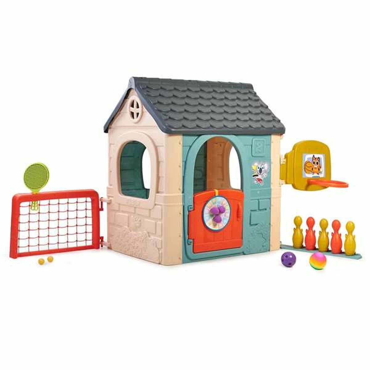 Lekhus Feber Casual 6 Activities 232 x 124 x 138 cm-Leksaker och spel, Sport och utomhus-Feber-peaceofhome.se