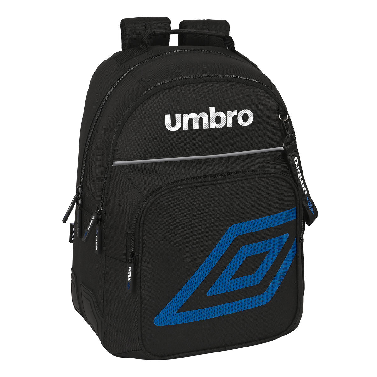 Skolryggsäck Umbro Flash Svart (32 x 42 x 15 cm)-Kontor och Kontorsmaterial, Skol- och utbildningsmaterial-Umbro-peaceofhome.se