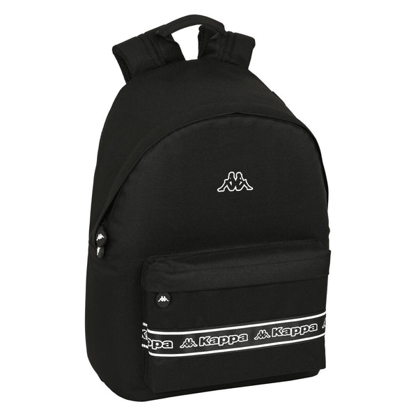 Skolryggsäck Kappa Svart 31 x 41 x 16 cm-Kontor och Kontorsmaterial, Skol- och utbildningsmaterial-Kappa-peaceofhome.se