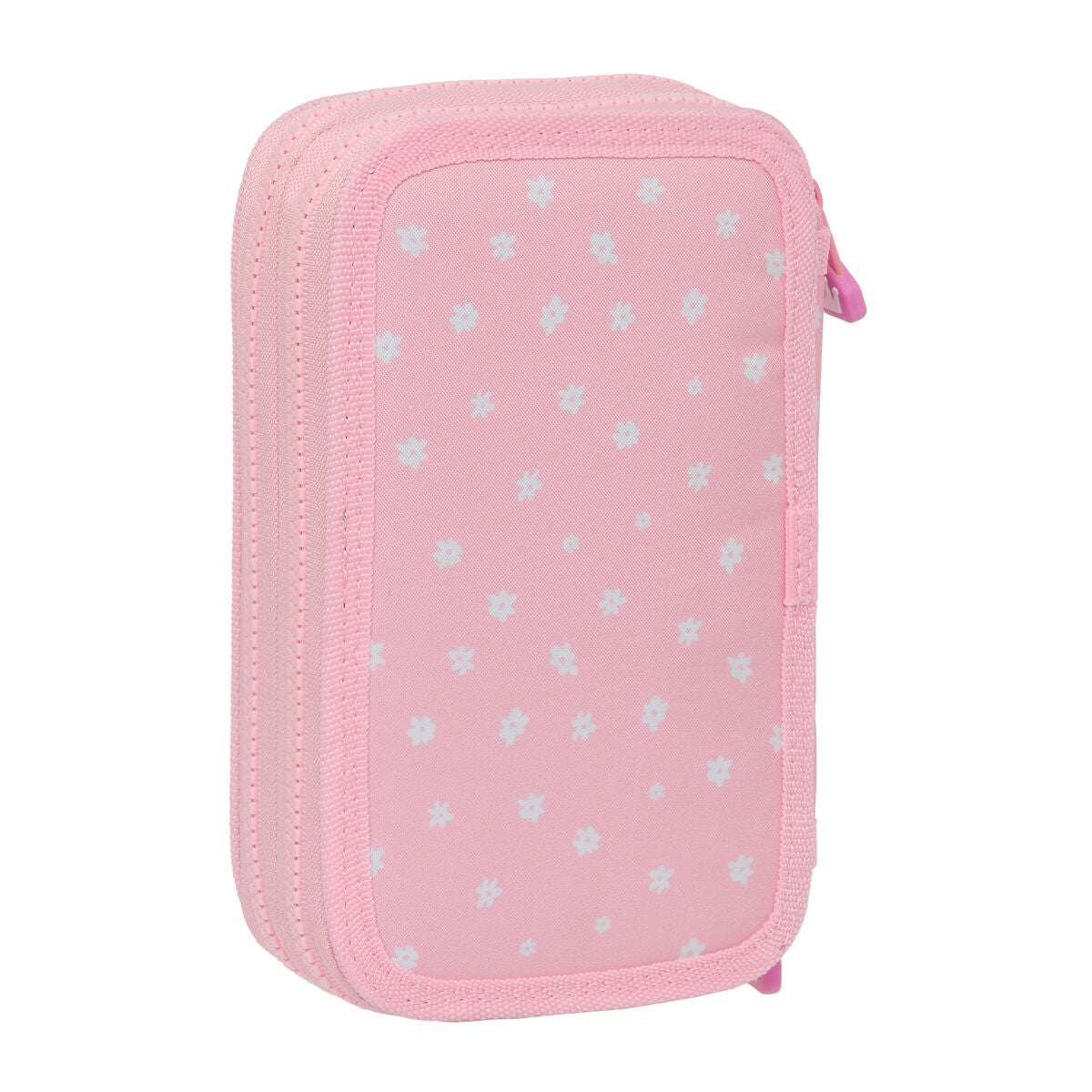 Dubbelt pennfodral Glow Lab Sweet home Rosa 12.5 x 19.5 x 4 cm (28 Delar)-Kontor och Kontorsmaterial, Skol- och utbildningsmaterial-Glow Lab-peaceofhome.se