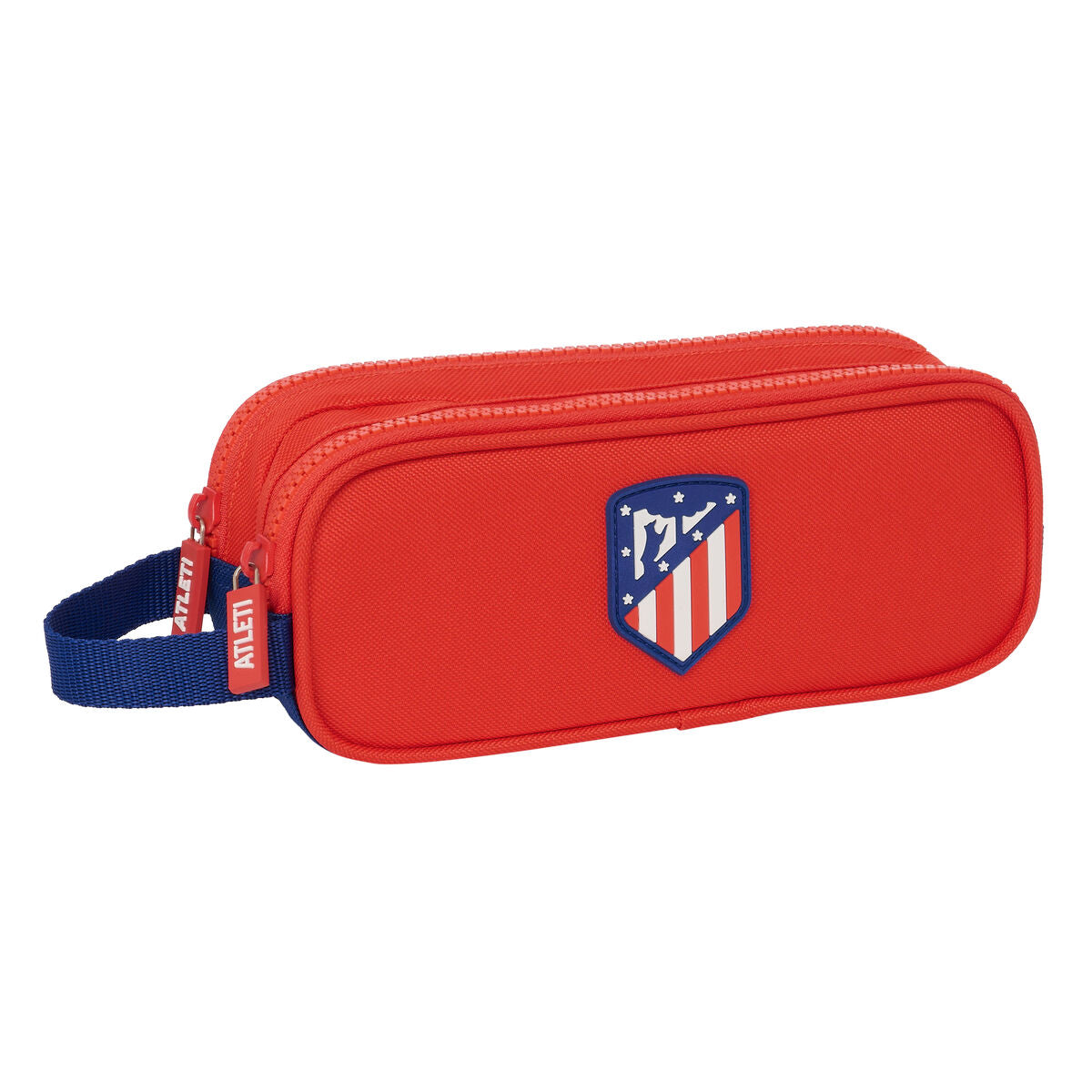 Dubbel bär-allt Atlético Madrid Blå Röd 21 x 8 x 6 cm-Kontor och Kontorsmaterial, Skol- och utbildningsmaterial-Atlético Madrid-peaceofhome.se