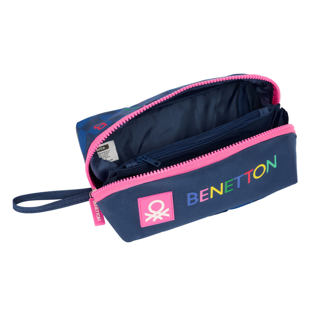 Bag Benetton Damero Marinblå 20 x 8 x 8 cm-Kontor och Kontorsmaterial, Skol- och utbildningsmaterial-Benetton-peaceofhome.se