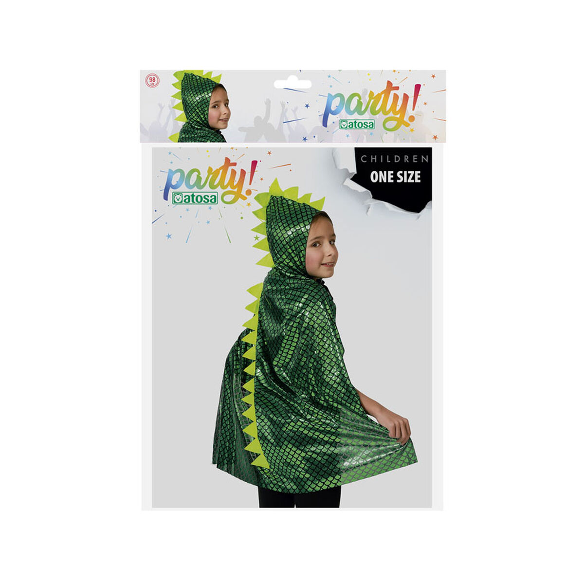 Mantel Dinosaurie-Leksaker och spel, Fancy klänning och accessoarer-BigBuy Carnival-peaceofhome.se
