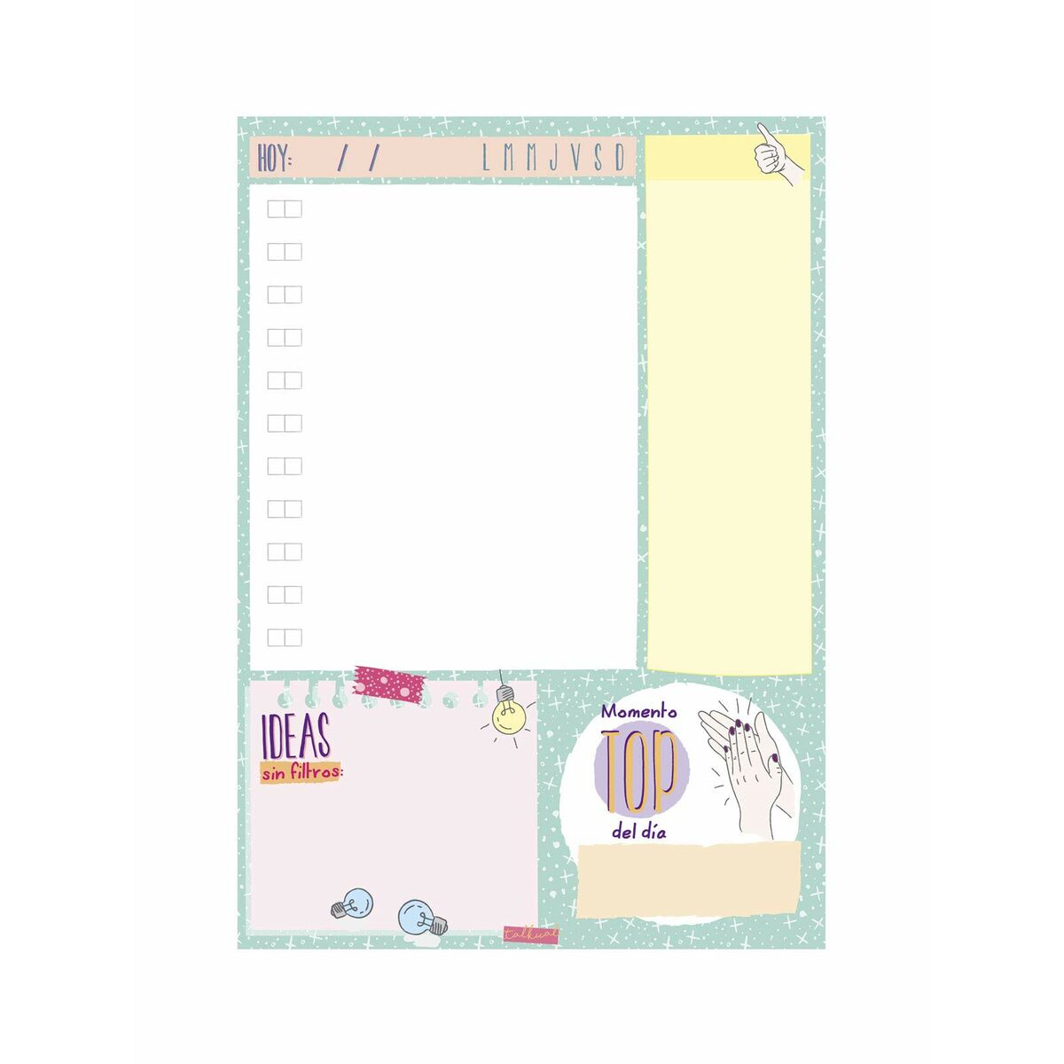 Daily planner Finocam TALKUAL 14,8 x 21 cm-Kontor och Kontorsmaterial, Kalendrar, dagböcker och personliga arrangörer-Finocam-peaceofhome.se