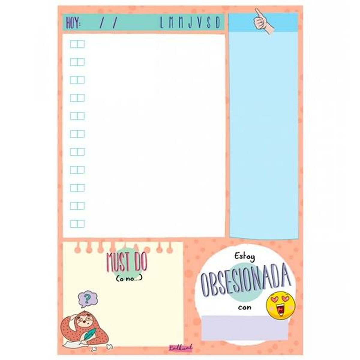 Daily planner Finocam TALKUAL 14,8 x 21 cm-Kontor och Kontorsmaterial, Kalendrar, dagböcker och personliga arrangörer-Finocam-peaceofhome.se